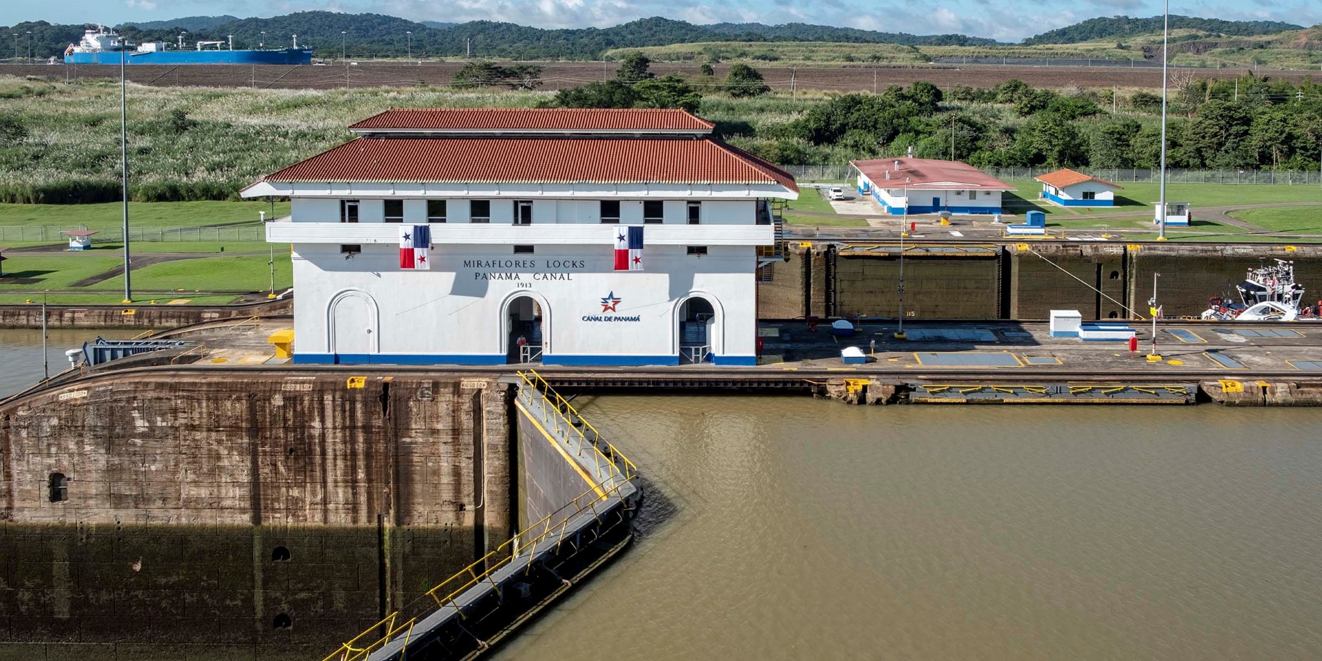Besökcentret i Miraflores vid Panamakanalen