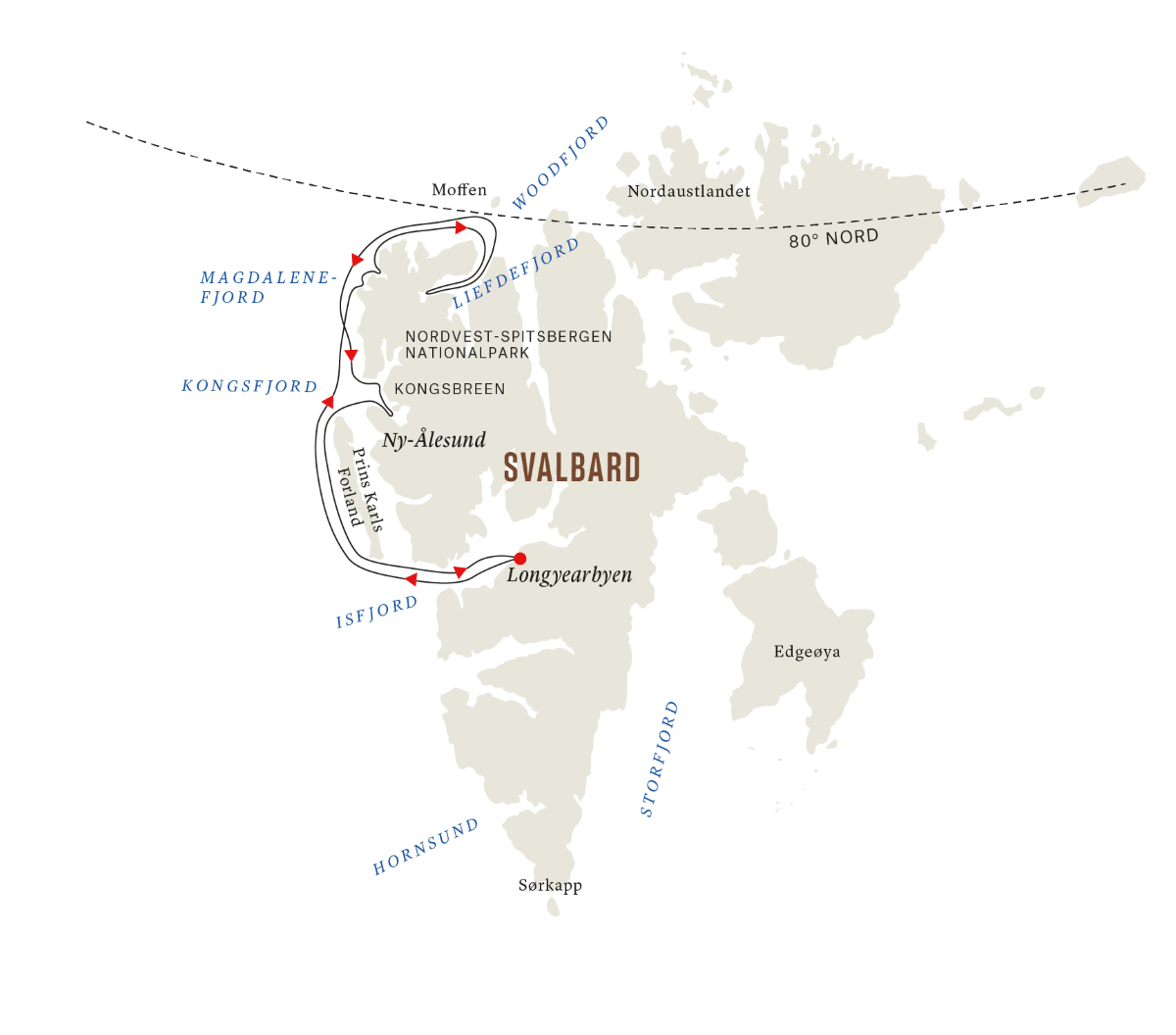 Det traditionsrika Svalbardäventyret (onsdag till måndag)