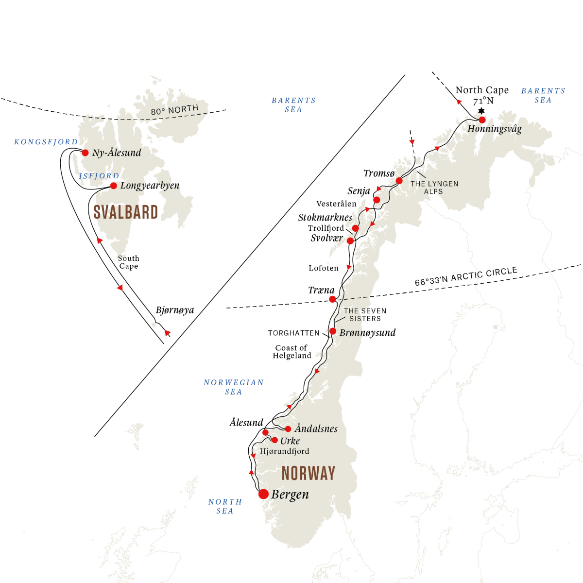Svalbardexpressen, rundresan (2024–2025)