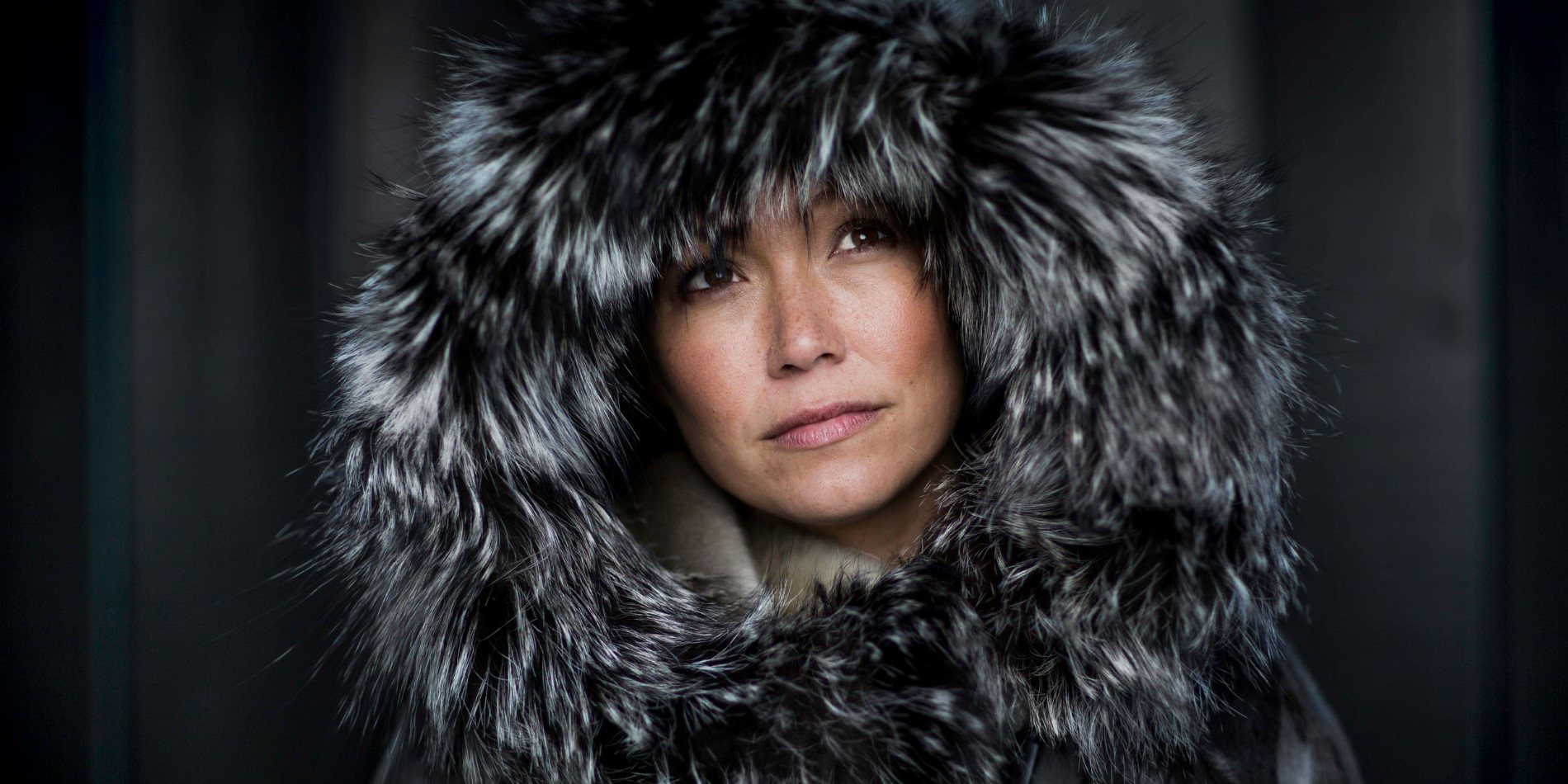 Mode design med päls från stora Grönland