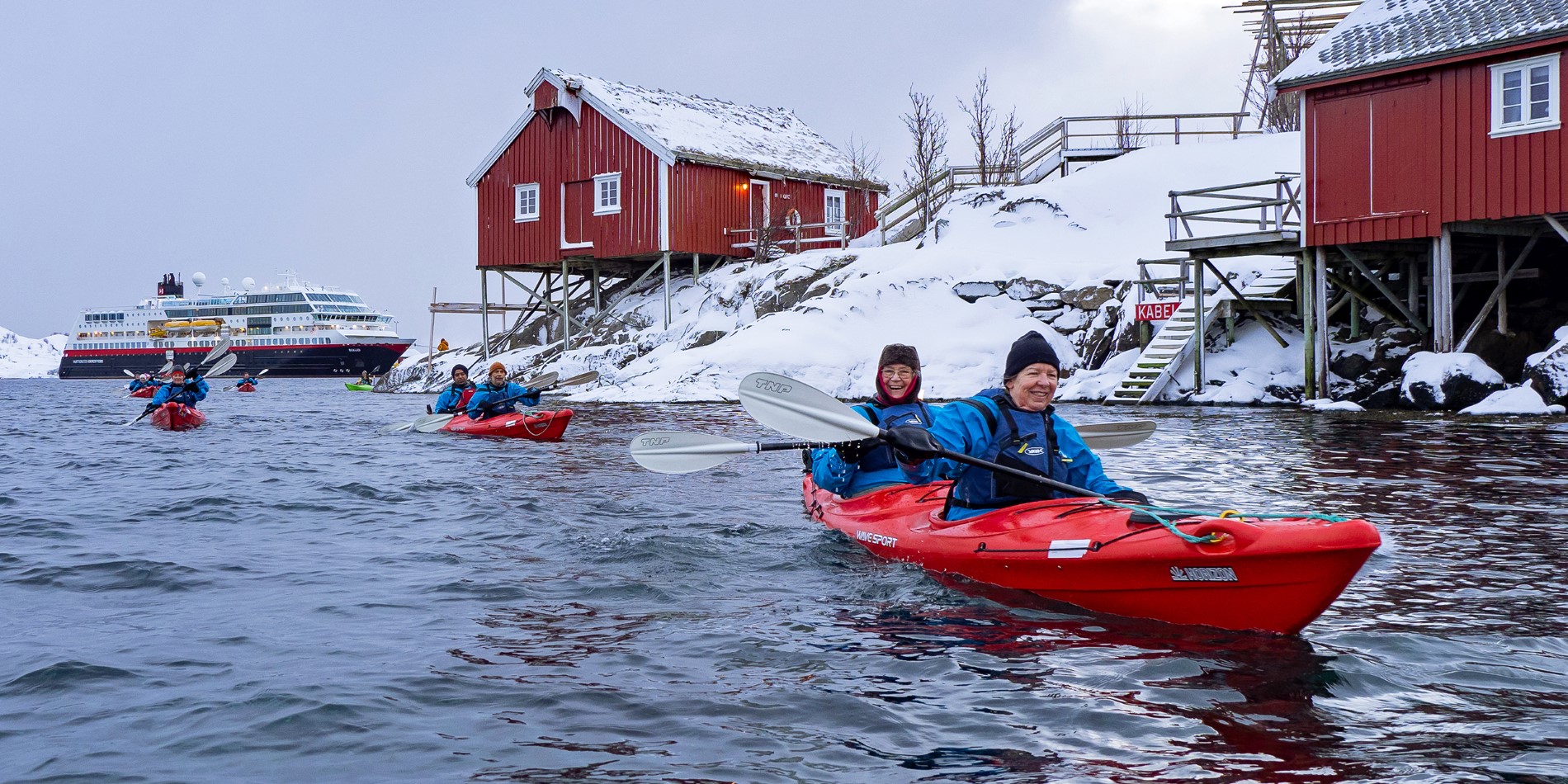 Kayaking in Reine, Norway