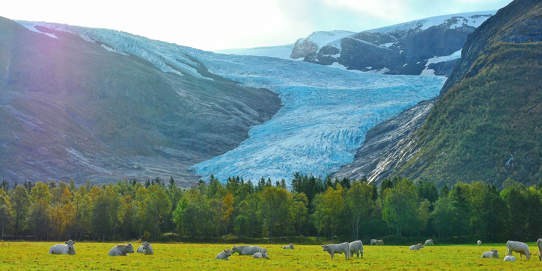 Svartisen – när glaciären utsträckt över detta område